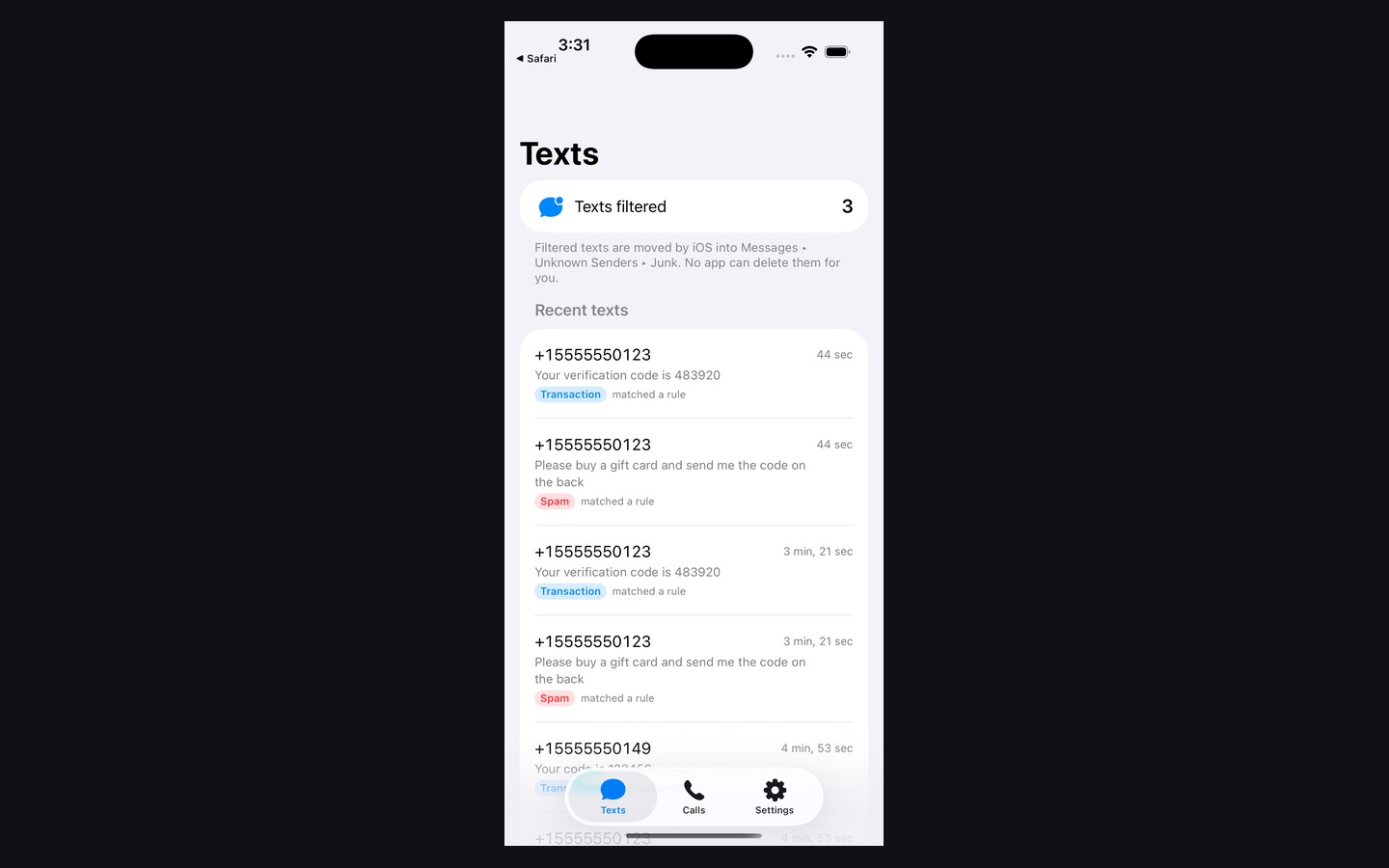 Screenshot of Anti-Spam